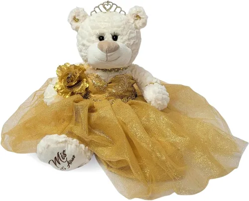 Miniatura 16 de KINNEX COLLECTIONS SINCE 1997 20" Quince Anos Quinceanera Last Doll Osito de peluche con vestido (pieza de centro) ~ ARC16831-4 (azul bebé)