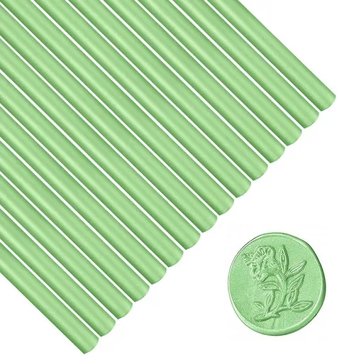 Miniatura 8 de 15 barras de sellado de cera para pistola de pegamento para sello de cera, varillas de sellado de cera marrón para invitaciones de boda, tarjetas