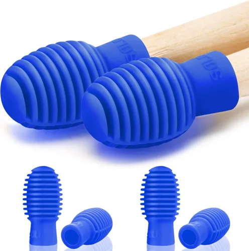 4 piezas de tambor silenciador de tambor de silicona para baqueta, consejos de práctica silenciosos, accesorio de percusión, repuesto para silencio,
