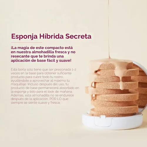 Miniatura 5 de MISSHA Almohadilla mágica base No.23 Beige natural para piel clara con tono neutro - Cobertura perfecta, acabado brillante, fácil aplicación