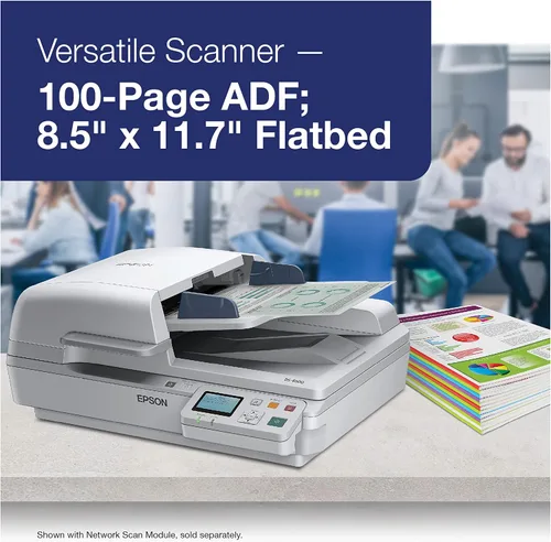 Miniatura 2 de Epson WorkForce DS-6500 - Escáner de hojas y documentos a color, alimentador automático de documentos (ADF) y dúplex de 100 páginas (B11B205221)