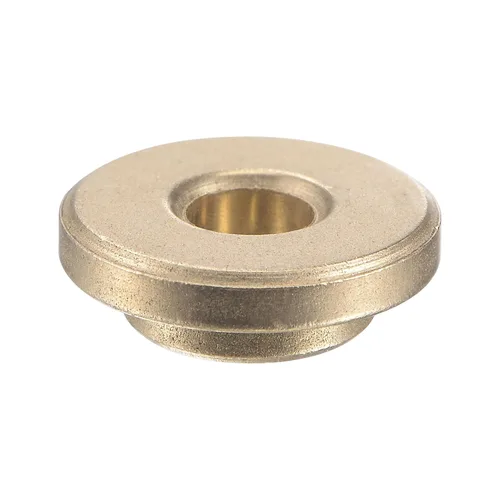 Miniatura 2 de uxcell Flange Sleeve Bearings 4mm Bore 8mm OD 4mm Length 12mm Flange Dia 2mm Flange Thickness Sintered Bronze Self-Lubricating Bushing 4pcs