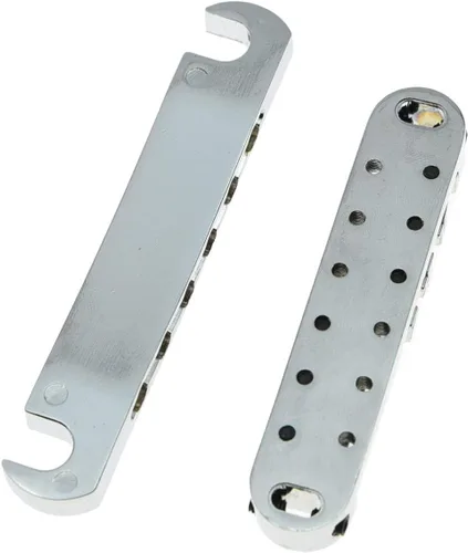 Miniatura 5 de KAISH LP Tune-o-matic - Juego de barra de freno para Les Paul Cromo