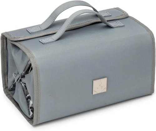 Miniatura 9 de ROYALFAIR Bolsa de maquillaje enrollable, bolsa de aseo de viaje para mujer con 4 bolsas transparentes aprobadas por la TSA, organizador de viaje