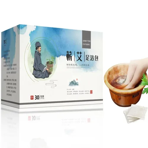 Miniatura 2 de 30 Bags Herbal Foot Soak with Mugwort & Ginger, Relaxing Foot Bath for Daily Wellness, 900g Natural Plant-Based Formula, 泡脚药包