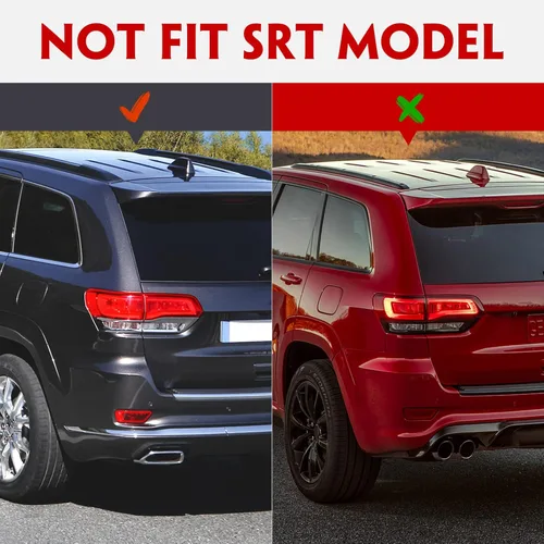 Miniatura 7 de Huray Luz Trasera Interior Izquierda Compatible con Jeep Grand Cherokee 2014-2021 Laredo/Limited/Overland/Summit Ensamblaje de Luz Trasera del Lado