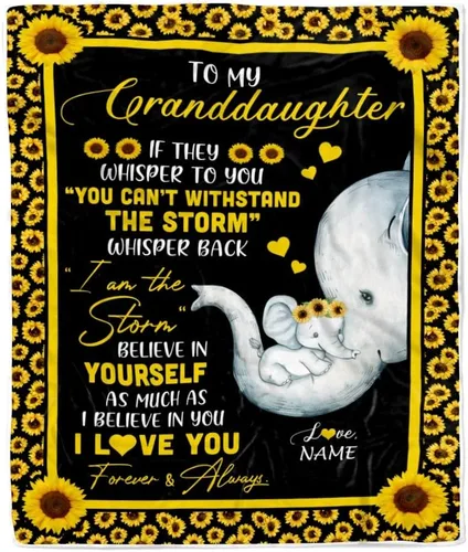 Miniatura 18 de Manta personalizada de baloncesto con texto en inglés "To My Granddaughter from Grandma Grandpa Stay Strong Be Confident Believe in Yourself", manta