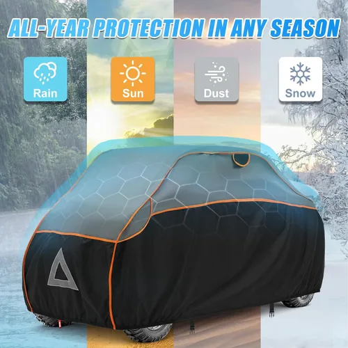 Miniatura 5 de Cubierta ATV para protección contra granizo, 96 pulgadas, resistente 4 ruedas, protección para todo tipo de clima, compatible con Polaris, Honda
