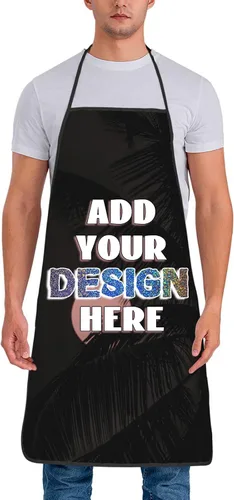 Delantal personalizado, diseño personalizado, nombre, texto, foto, logotipo, chef, delantal de cocina, delantal de cocina impermeable, para hombres