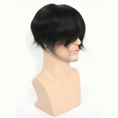 Miniatura 2 de Tupé para hombres y hombres, piezas de cabello para hombre, sistema de reemplazo de cabello humano tipo tupé Hollywood 100% europeo con prótesis