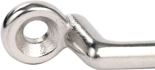 Miniatura 7 de Amarine Made Paquete de 6 correas superiores Bimini de acero inoxidable, ojo de almohadilla, lazo de lacayo para Jeep Corvette, Buggy, amarre