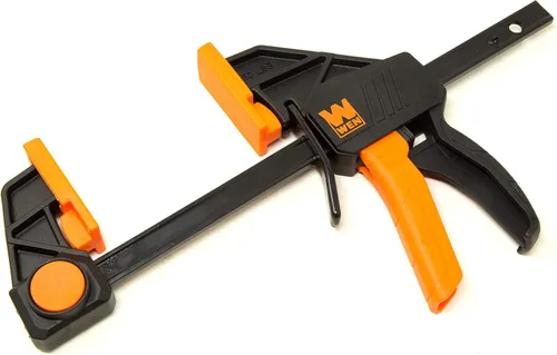 Miniatura 3 de WEN CLR062 Abrazaderas y separadores de barra de acero resistente de 6 pulgadas con garganta de 2.3 pulgadas, paquete de cuatro