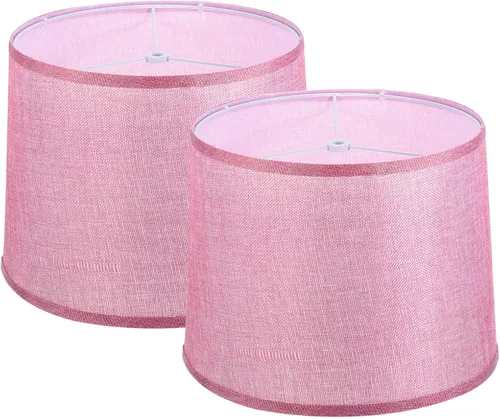 Miniatura 10 de PATIKIL Juego de 2 pantallas de lámpara para lámparas de mesa, 11.4 pulgadas superior x 12.6 pulgadas inferior x 9.8 pulgadas de alto, pantalla