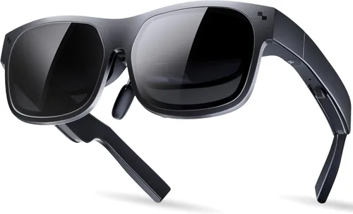 Gafas AR, gafas inteligentes con teatro virtual OLED de 201 pulgadas, 1080P, película 3D, 50° FOV, brillo de 400 nits, transmisión de soporte, juego