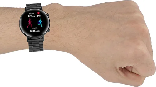 Miniatura 9 de Banda de reloj clásica de metal de acero inoxidable para Huami Amazfit GTS 4 mini 4 3 2 2e 2 Mini/GTR 1.654 in/Bip 3 pro/Bip U pro/Bip S/Bip Lite