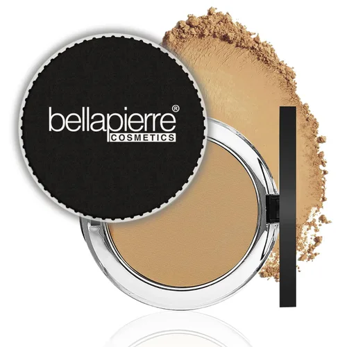 Miniatura 11 de bellapierre Base mineral compacta SPF 15, maquillaje natural vegano y libre de crueldad, base mate de cobertura completa, hipoalergénica, sin aceite