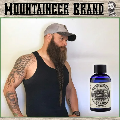 Miniatura 5 de Mountaineer Brand Aceite para barba – Sin perfume – Acondicionador y suavizante 100% natural para hombres – Hidrata e hidrata para el crecimiento