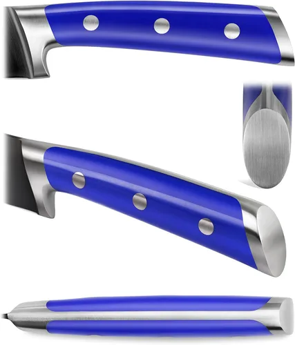 Miniatura 3 de Cangshan S+ Series 1022124 Juego de cuchillos de iniciación Santoku de acero alemán forjado de 2 piezas con revestimiento de titanio, con fundas