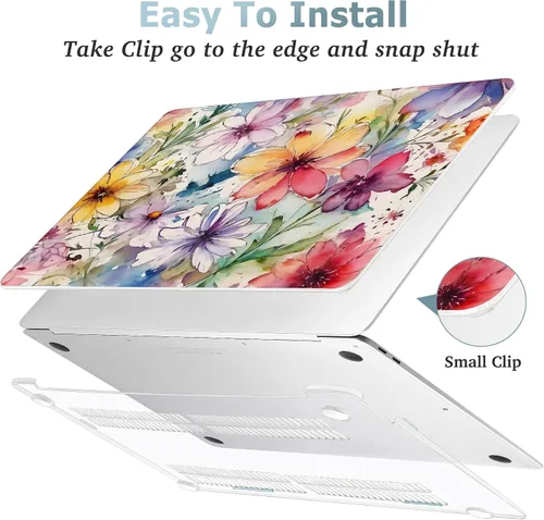 Miniatura 6 de May Chen Funda compatible con MacBook Air de 13 pulgadas (modelos A1369 y A1466, versión anterior 2010-2017), carcasa rígida de plástico