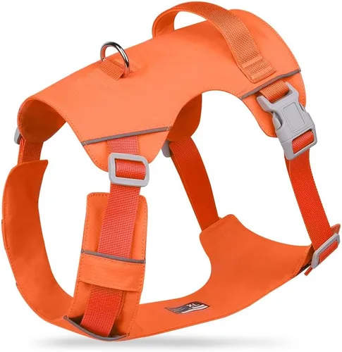 Miniatura 10 de Mile High Life Arnés sin tirones para perro, con rayas reflectantes, ajustable, fácil de poner, arnés ligero para perros pequeños, medianos