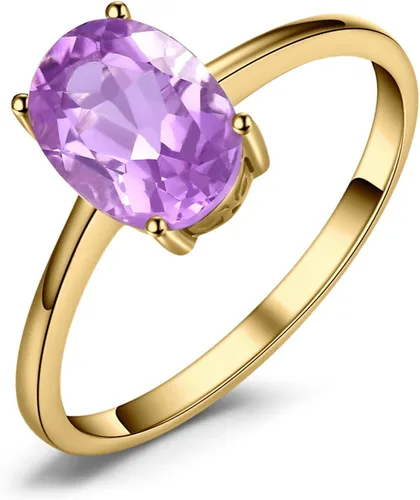 Miniatura 13 de JewelryPalace Anillos de compromiso solitarios de plata de ley 925 chapados en oro de 14 quilates con piedra natal de topacio azul citrino y piedras