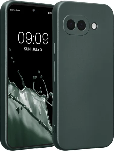 Miniatura 254 de kwmobile Funda compatible con Google Pixel 9 Pro - Funda protectora delgada de TPU para teléfono - Acabado mate suave - Negro mate