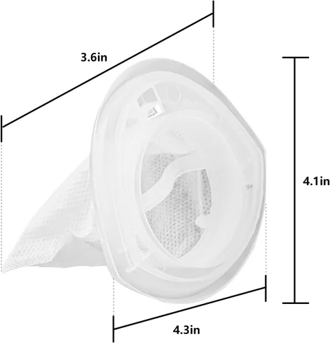 Miniatura 5 de Improvedhand Filtro de repuesto EVF100 compatible con aspiradora de mano Black & Decker HNV220B HNV115J HNV215B HNV115B 90590689 Series Cleaners