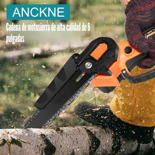 Miniatura 5 de Cadena de motosierra de 6 pulgadas, 5 piezas de cadenas de repuesto para mini motosierras eléctricas portátiles inalámbricas de casi 6 pulgadas