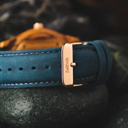 Miniatura 22 de Zeitholz Relojes de madera para hombre, reloj de madera, regalos, reloj analógico, nueva colección Klitten 1.654 in con movimiento de cuarzo japonés.