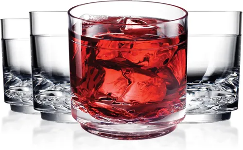 Miniatura 9 de Drinique ELT-TA-BLU-4 Elite - Vasos altos irrompibles de Tritan Highball, 14 onzas (juego de 4), color azul