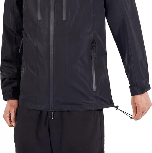 Miniatura 4 de CAMEL CROWN Chaqueta impermeable para hombre, cortavientos con capucha, para senderismo, escalada, viajes