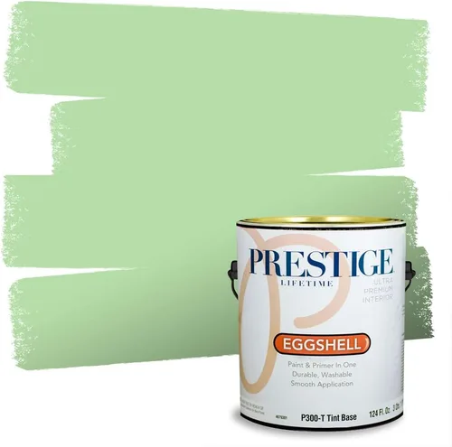 Miniatura 154 de PRESTIGE Pintura exterior e imprimación en uno, aloe, plano, 1 galón