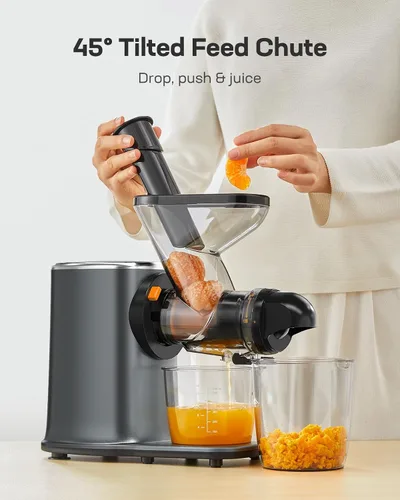 Miniatura 4 de Silonn Exprimidor Lento, Máquinas Extractoras de Prensa en Frío con Modos Suave y Duro, Extractor Masticador de Alto Rendimiento de Jugo para Frutas