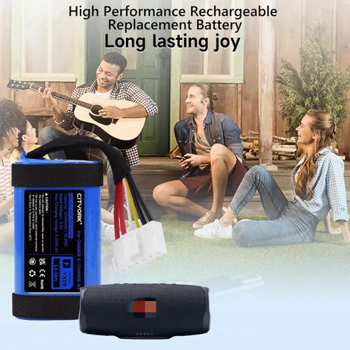 Miniatura 6 de CITYORK Batería de repuesto GSP-1S3P-CH4D de 12000 mAh para altavoz Bluetooth Charge 5, carga recargable de alto rendimiento 5