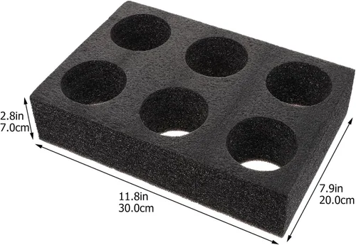 Miniatura 3 de Angoily Paquete de 2 portadores de bebidas para 6 tazas para entrega, bandeja de café reutilizable para bebidas calientes o frías, portavasos