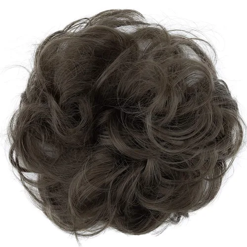Miniatura 24 de CAISHA by Prettyshop Hairpiece Scrunchy Updo Bridal Peinado Voluminoso Ondulado Moño Desordenado Mezcla Rubio G13AL