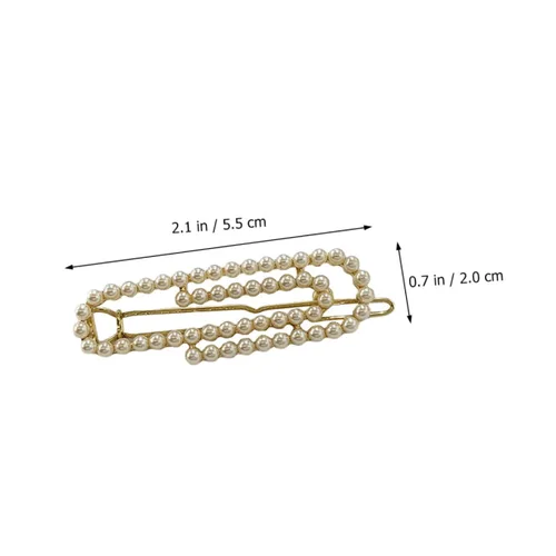 Miniatura 7 de Beavorty 2 pinzas para el cabello, pinzas de metal para el cabello, broches de metal con diamantes de imitación para mujer, pasadores de flores