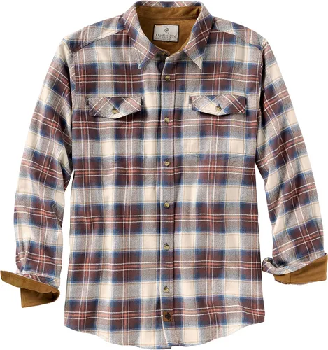 Miniatura 22 de Legendary Whitetails - Camisa de franela para hombre de manga larga con botones, ajuste relajado