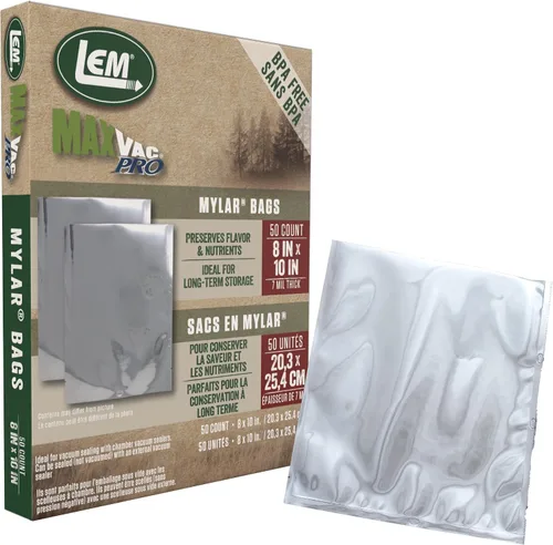 Miniatura 8 de LEM MaxVac - Bolsas texturizadas de Mylar de 11 x 13 pulgadas, 50