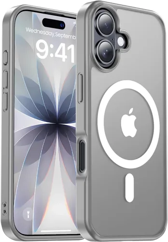 Miniatura 46 de Funda para iPhone 17 Pro Max con protector de lente de cámara [protección de grado militar de 10 pies] compatible con MagSafe a prueba de golpes