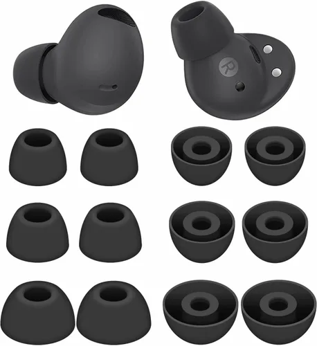 6 pares de auriculares Galaxy Buds 2 Pro para los oídos, S/M/L de repuesto de goma de silicona suave de gel flexible, tapones para los oídos
