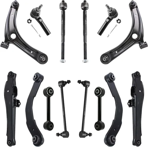 Miniatura 123 de Detroit Axle - Kit de suspensión frontal de 16 piezas para RWD Chrysler 300 Dodge Charger Challenger Magnum 6 brazos de control con rótulas 2