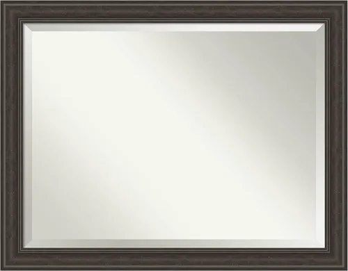 Miniatura 70 de Amanti Art - Espejo con marco para el tocador o para montar en la pared del baño, medidas en pulgadas Grano de café marrón