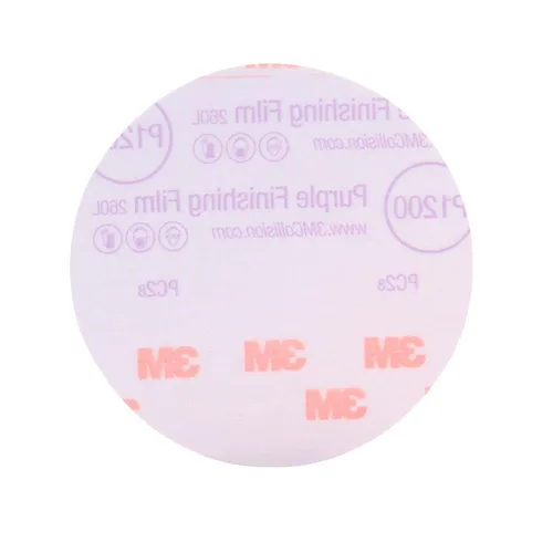 Disco de película para acabado púrpura antipolvo, modelo P1 3769 de 6 pulgadas, de 3M, P1200, 5