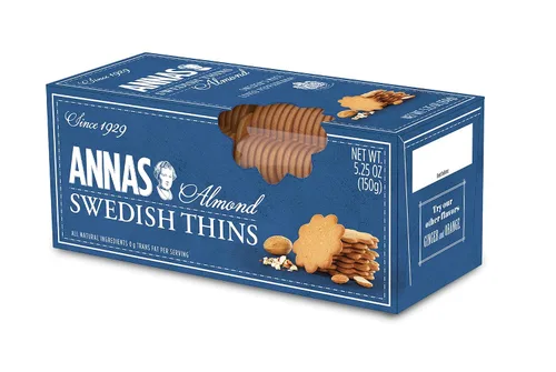 Miniatura 4 de Anna's Ginger Thins Paquete variado sueco original, naranja y almendra