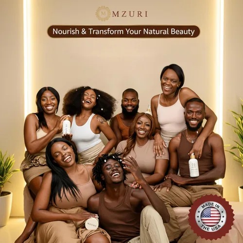 Miniatura 6 de MZURI Juego de champú y acondicionador – Jabón negro africano y champú de karité + acondicionador de madera de cedro de vainilla Limpieza