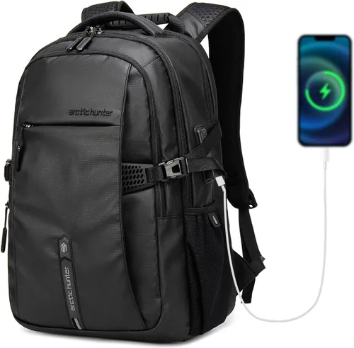 Mochila de viaje grande para llevar a bordo ARCTIC HUNTER AH para hombres, mochila compacta para laptop de 30L, mochila de fin de semana y casual