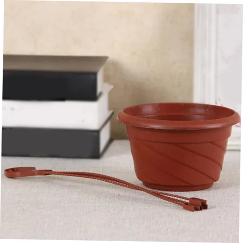 Miniatura 7 de DOITOOL Maceta de plástico octogonal colgante, maceta colgante para jardín, contenedor de flores de plástico, suministros de jardín, maceta