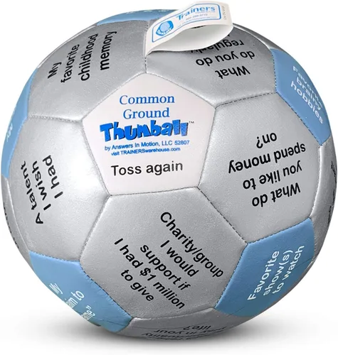 Miniatura 37 de Trainers Warehouse Colección Thumball de 6 pulgadas, 32 indicaciones para conversación, formación de equipos, relación y entrenamiento
