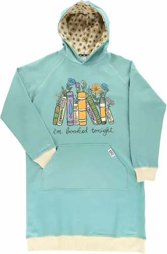 Miniatura 35 de Lazy One Sudadera con capucha de gran tamaño, ropa de dormir cómoda, vestido de suéter para mujer